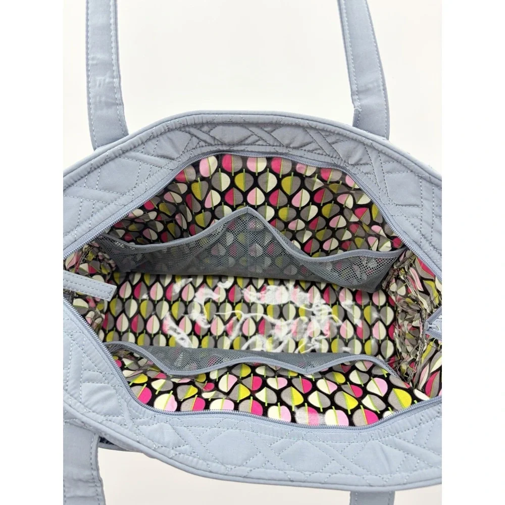 Vera Bradley Quilted Stroll Around Diaper Baby Shoulder Bag in Solid Gray $165